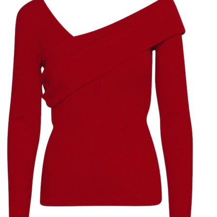 Red bodycon top for wholesale by B.Boutique