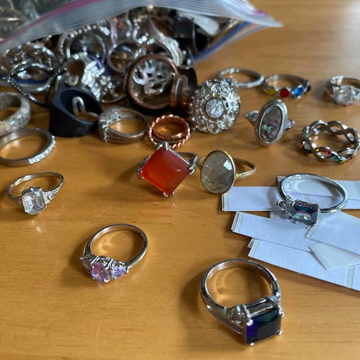 Etymology Jewelry - Wholesale Cocktail/statement ring - Vintage Rings- Crystal Rings- Gem Stone Rings Bulk Listing4