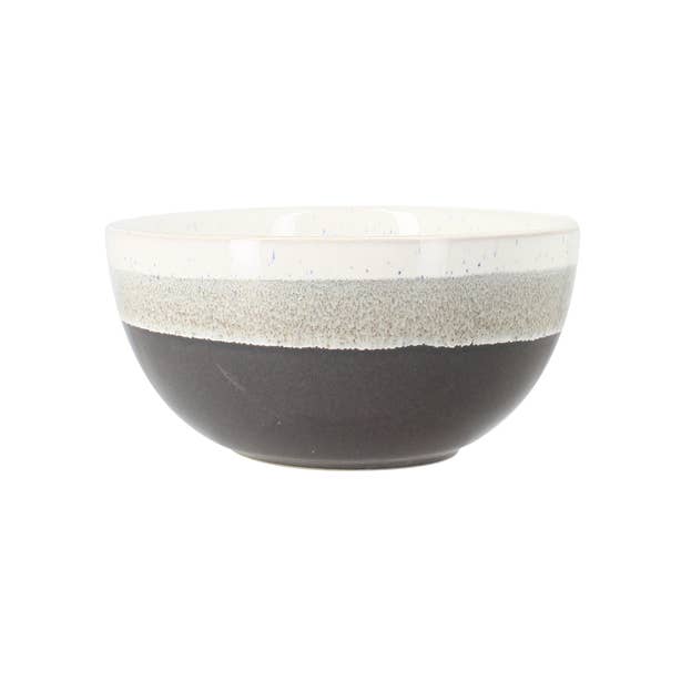 Novastyl - Wholesale Bowl - Brown striped bowl  
57cl in stoneware0