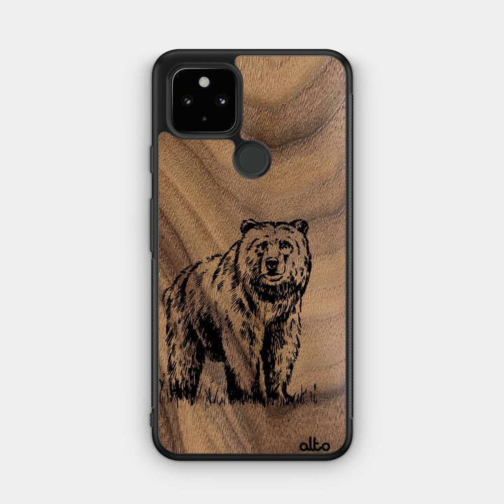 Walnussholz | Google Pixel Handyhülle - Grizzly Design für den Großhandel von Alto Collective