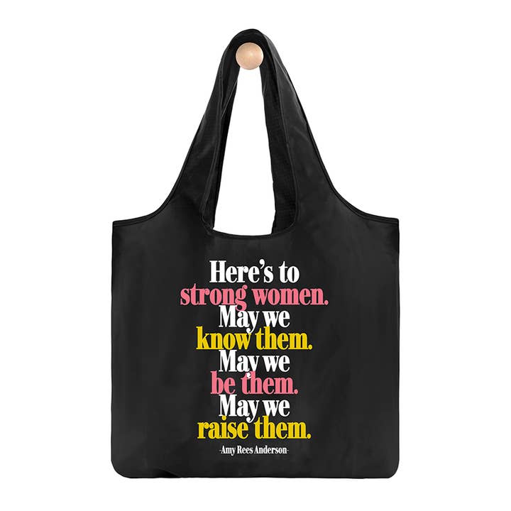 Fold-Up Bags - BGD287 - Strong Women (Amy Rees Anderson) for wholesale by Quotable
