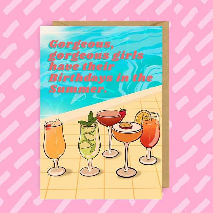 Underbara, underbara flickor födelsedagskort för kvinna | Kvinna | för wholesale av The Queer Store