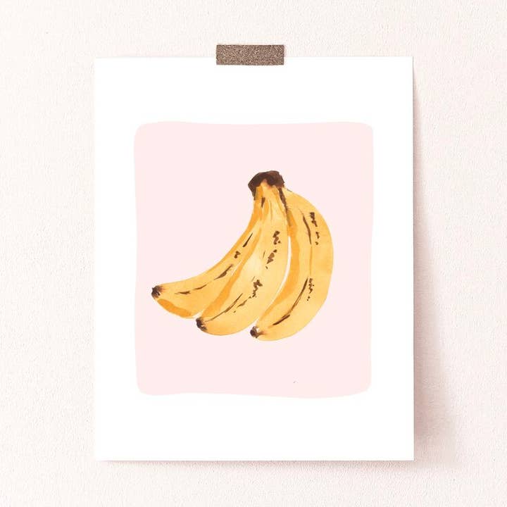 Bannanas Art Print voor wholesale door Sabina Fenn