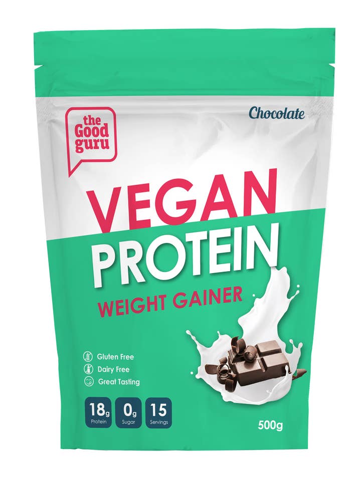 Vegan Protein Powder Weight Gainer Chocolate for wholesale by The Good Guru