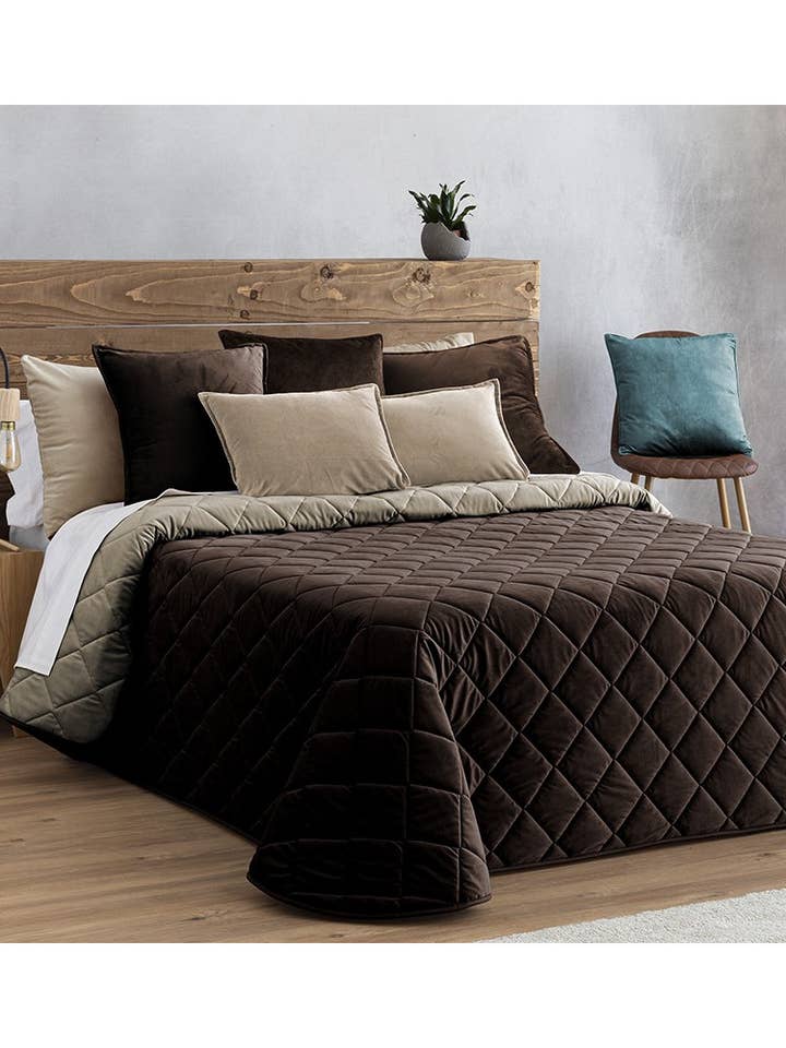 Sammet Bicolor täcke för wholesale av Barceló Hogar