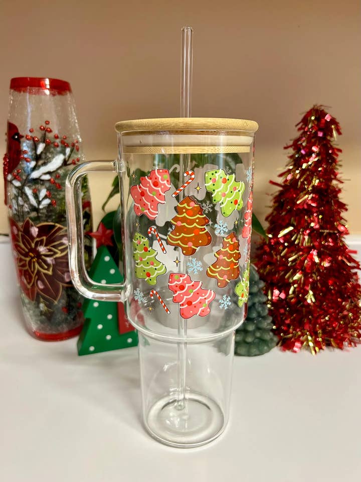 40oz glasbägare, julgranskakemugg, helgbägare för wholesale av MommyandMarie