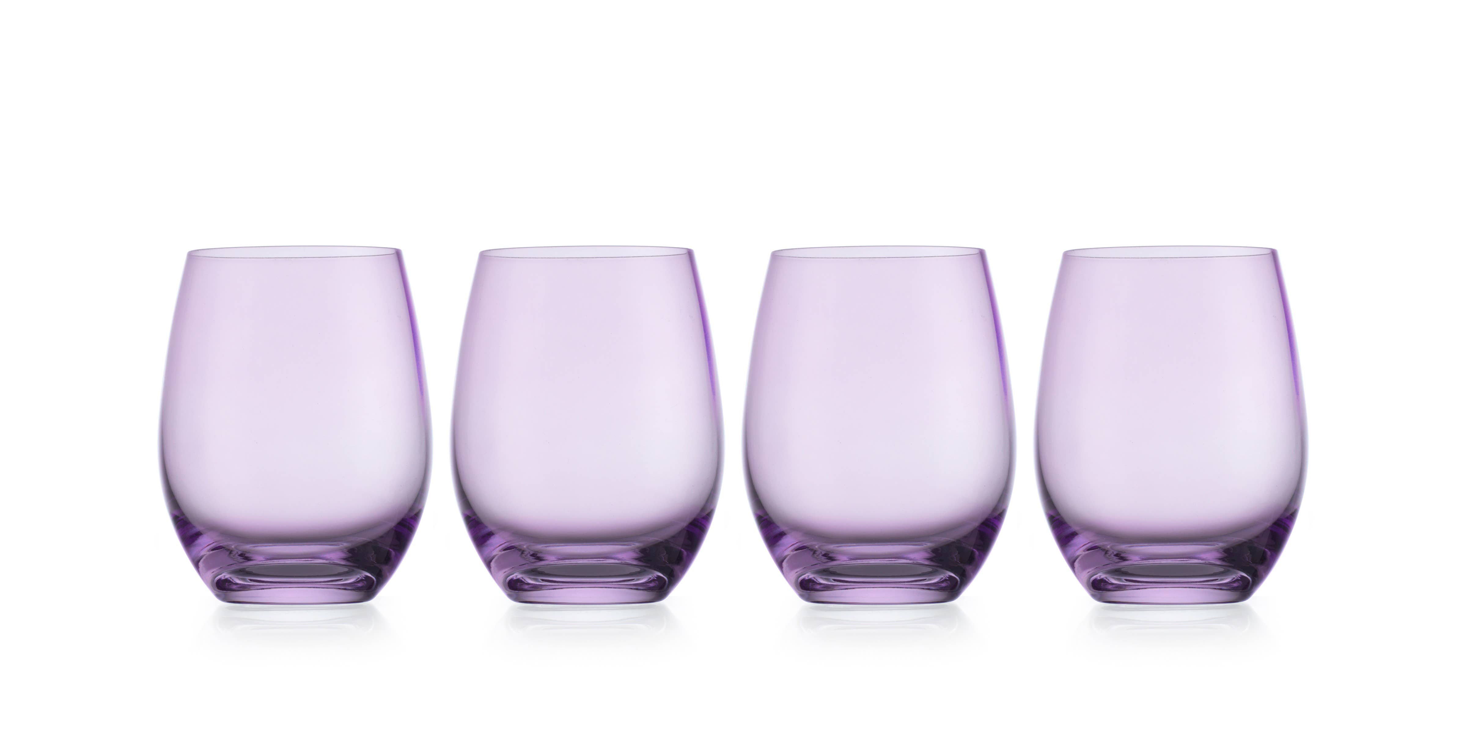 Godinger – Copo de vinho por atacado – Conjunto de Quatro Copos de Vinho sem Pé Veneto - Várias cores disponíveis2