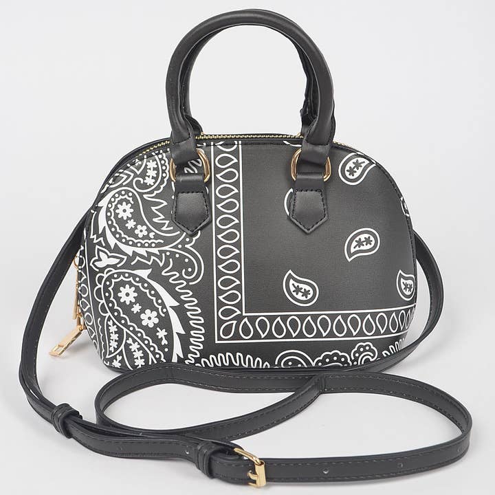 3AM BY H&D ACCESSORIES - Wholesale Crossbody Bag - Women's - Bandana Print Handle Bag