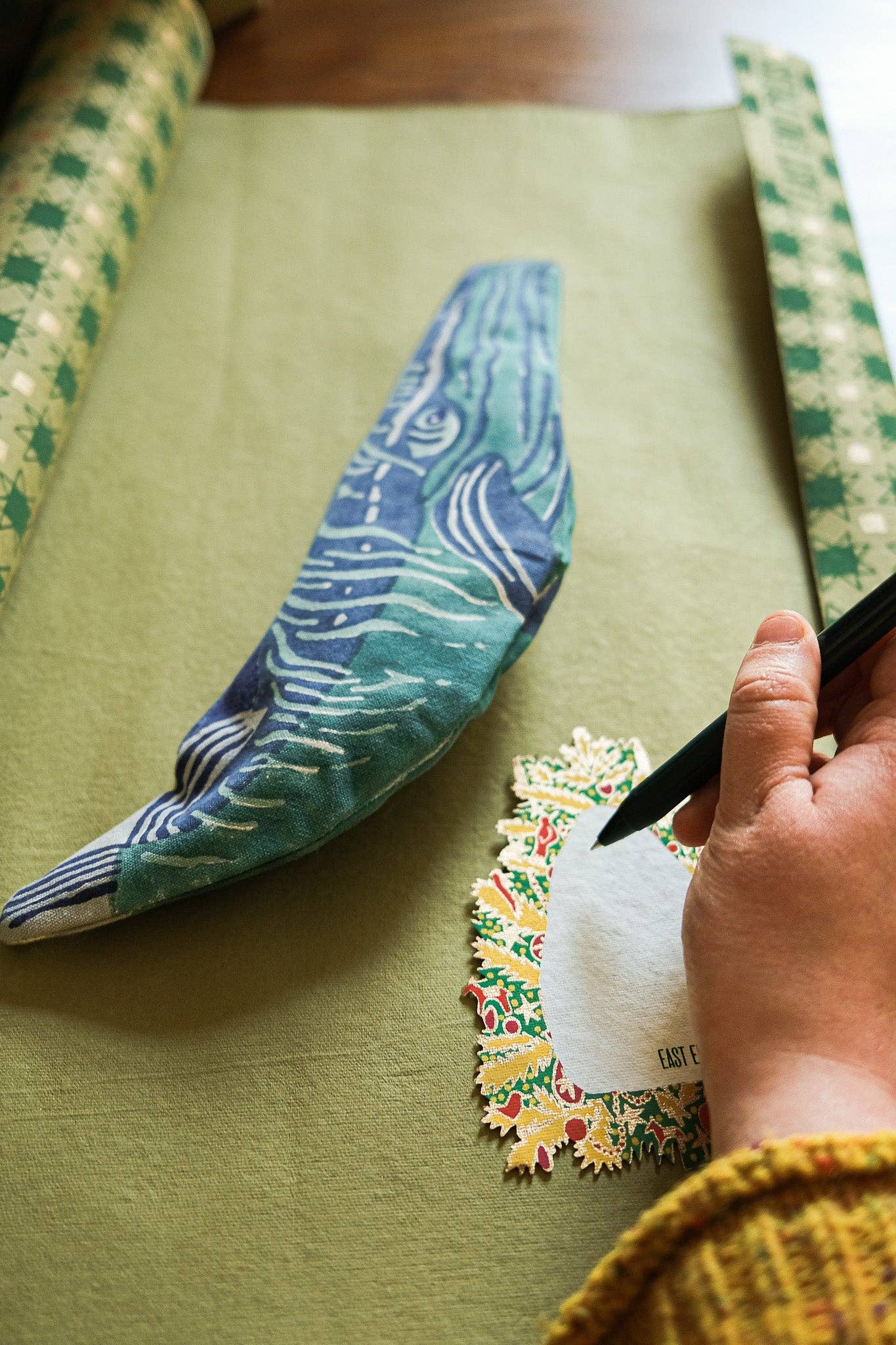 East End Press - Wholesale Pencil Case/Pouch - UK/EU: Whale Fabric Case12