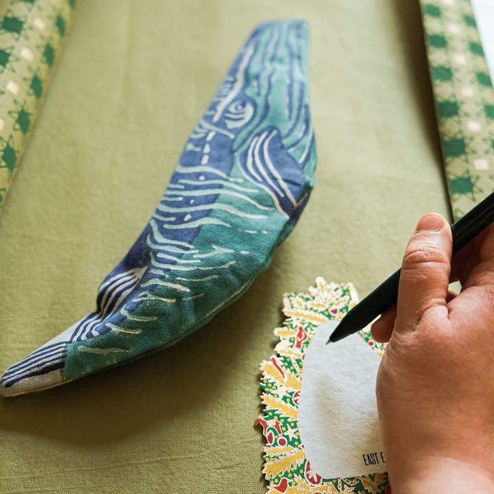 East End Press - Wholesale Pencil Case/Pouch - Whale Fabric Case12