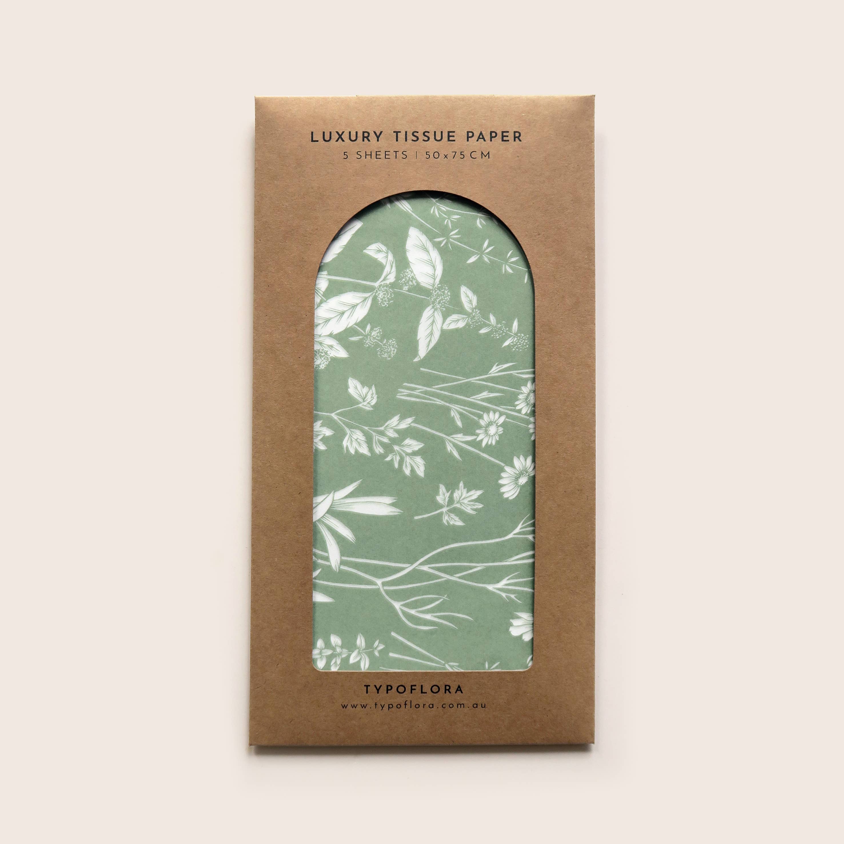 Typoflora - Wholesale Tissue Paper - Tissue Paper - Herbs in Sage0