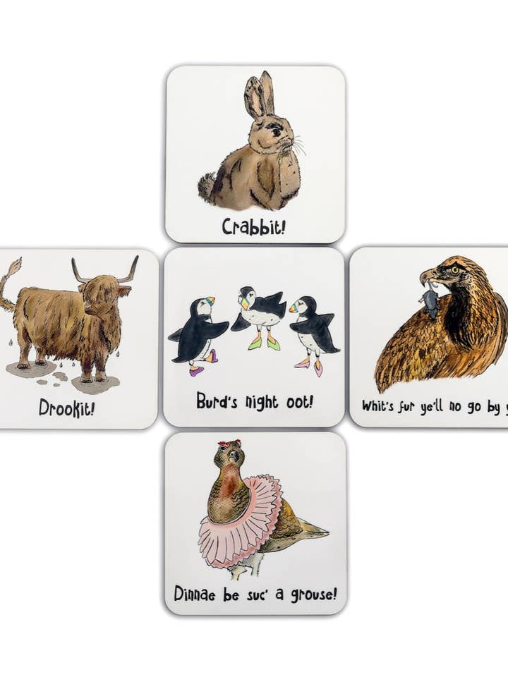 Porta-copos Blethering Beasties por atacado de Jubbly Jock