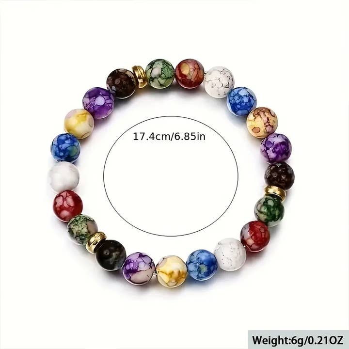 Magnifique Hearts - Wholesale Beaded Bracelet - Chakra Bracelet: Chakra Beads, Unisex Positive Vibes Energy