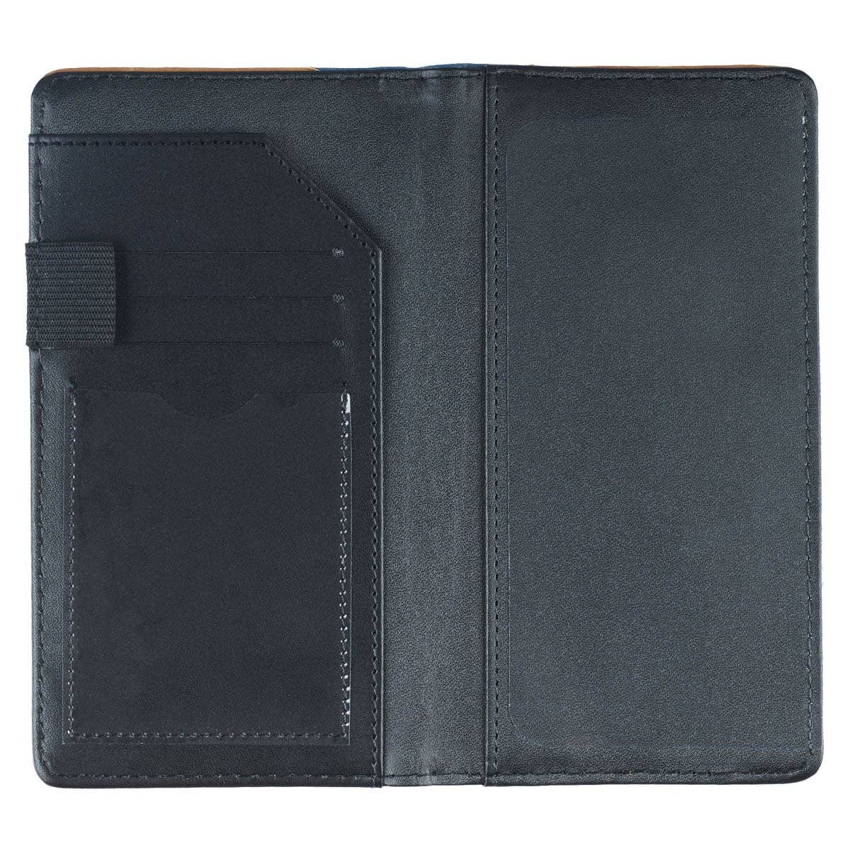 Christian Art Gifts - Wholesale Wallet - Men's - Checkbook Wallet Two-tone Strong & Courageous Josh. 1:92