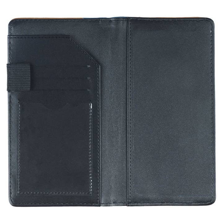 Christian Art Gifts - Wholesale Wallet - Men's - Checkbook Wallet Two-tone Strong & Courageous Josh. 1:92