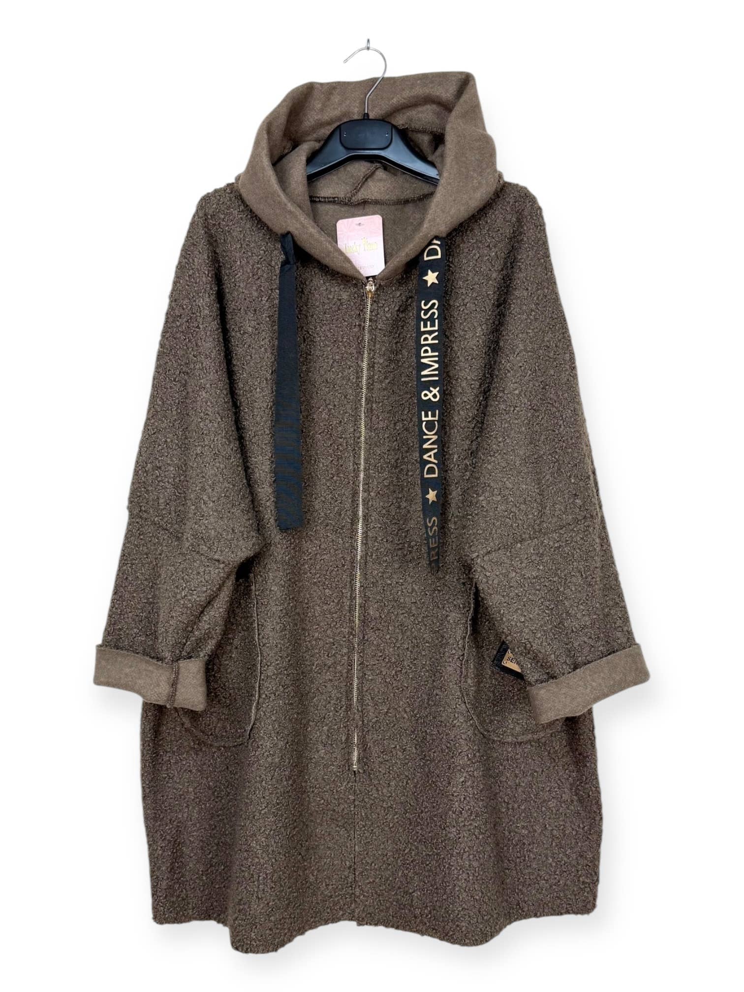 Lucky Nana – Engroshandel Frakke - Dame – AH 21278 - Frakke i Bouclé-stof26