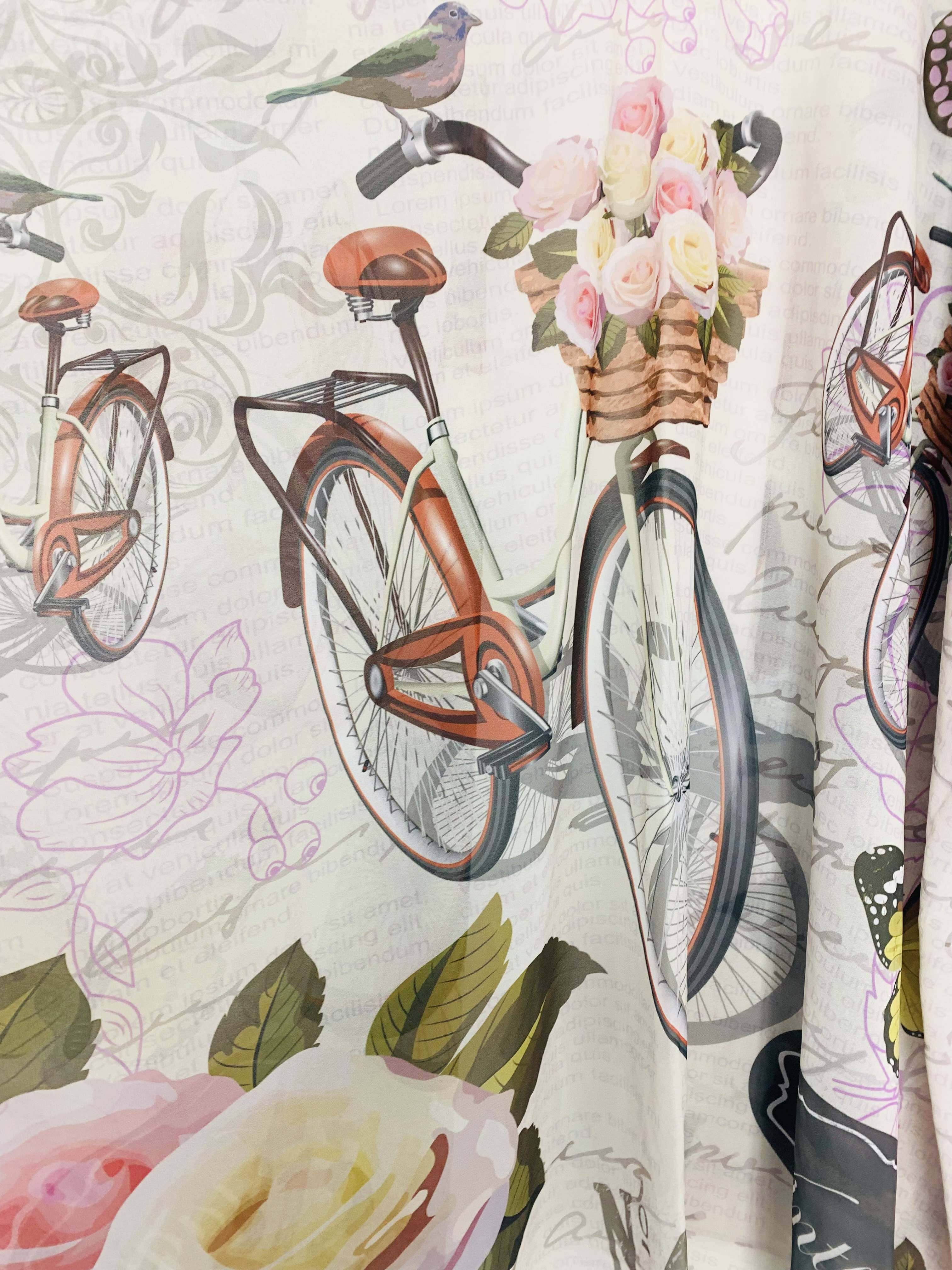 JC Sunny Fashion - Vente Kimono – femme - JC070934 Kimono vintage pour vélo et oiseaux3