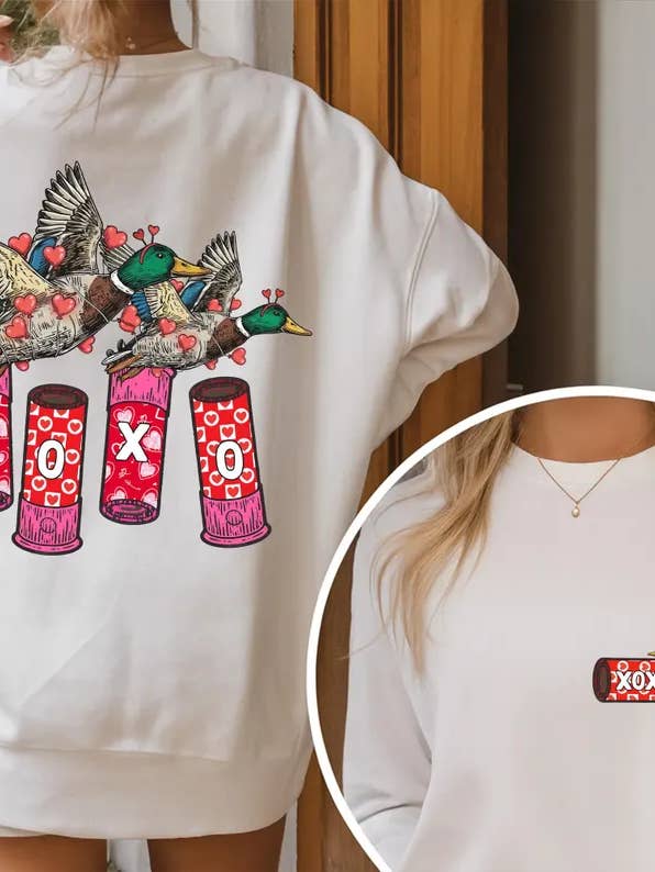 Mallard Valentines Day Sweatshirt for wholesale by Funky Monkey