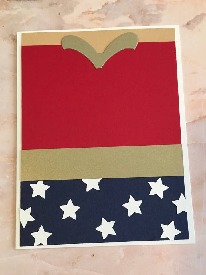 Wonder Woman-Karte mit Umschlag für den Großhandel von Cards By Robin