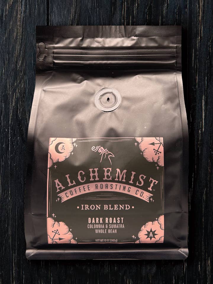 Alchemist Coffee Roasting Co. Sacs Iron Blend 12 oz pour la vente par Alchemist Coffee/Beverages