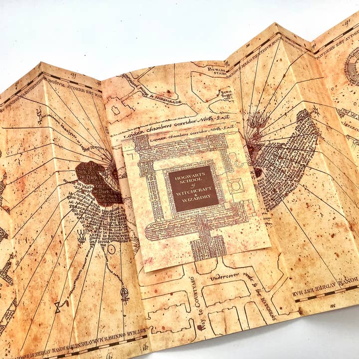 All Little Cute Things - Vente Poster - Carte des maraudeurs, décoration d'intérieur, affiche murale Harry Potter