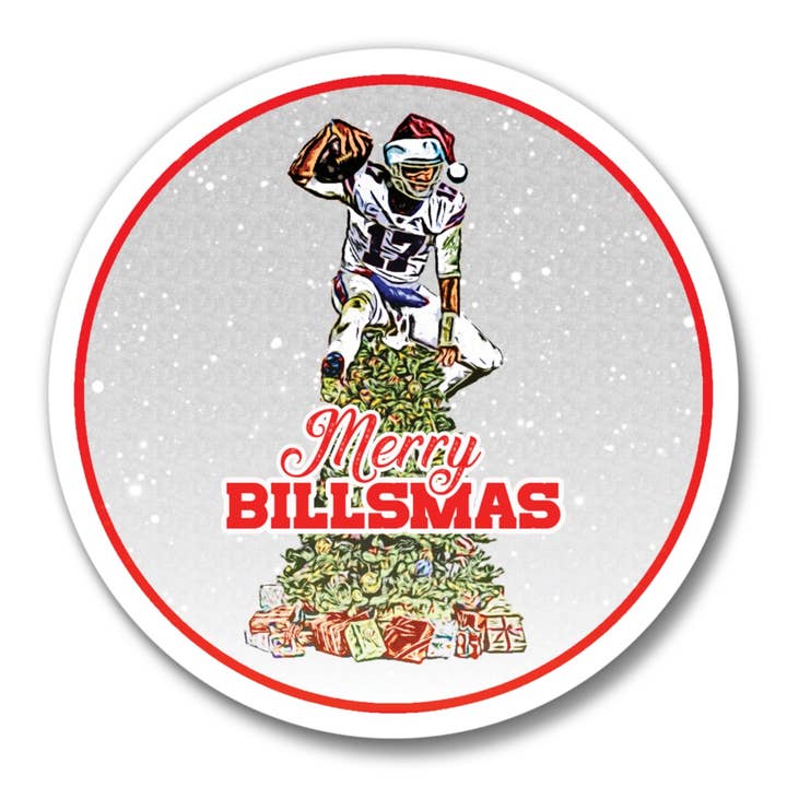 Décoration en forme de buffle Josh Allen pour la vente par Christmas All Over