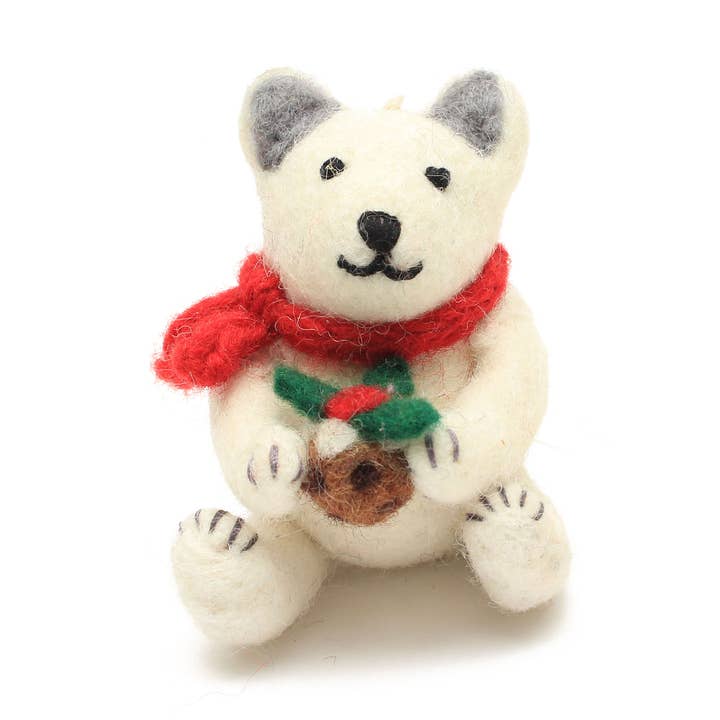Jul - Isbjörn med julpudding, 24 för wholesale av Amica Accessories Ltd