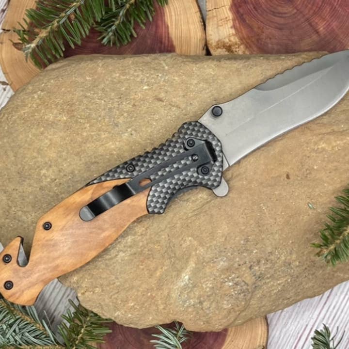 Quail Tail Laser Art - Wholesale Pocket Knife/Holder - Fixer of All The Things Knife3