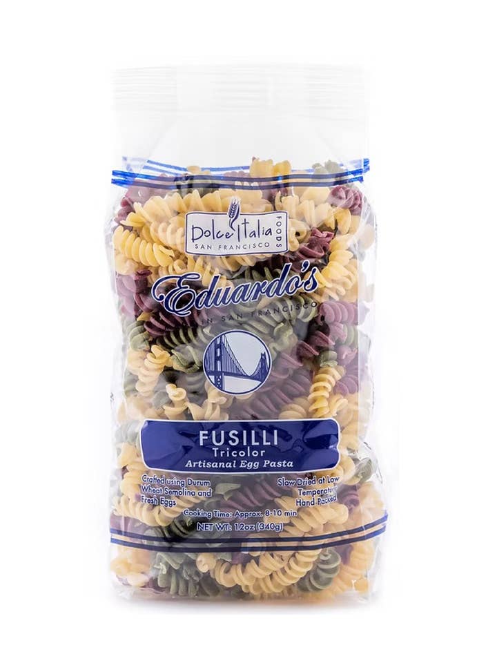 Fusilli Tricolor for wholesale by Eduardo's Pasta