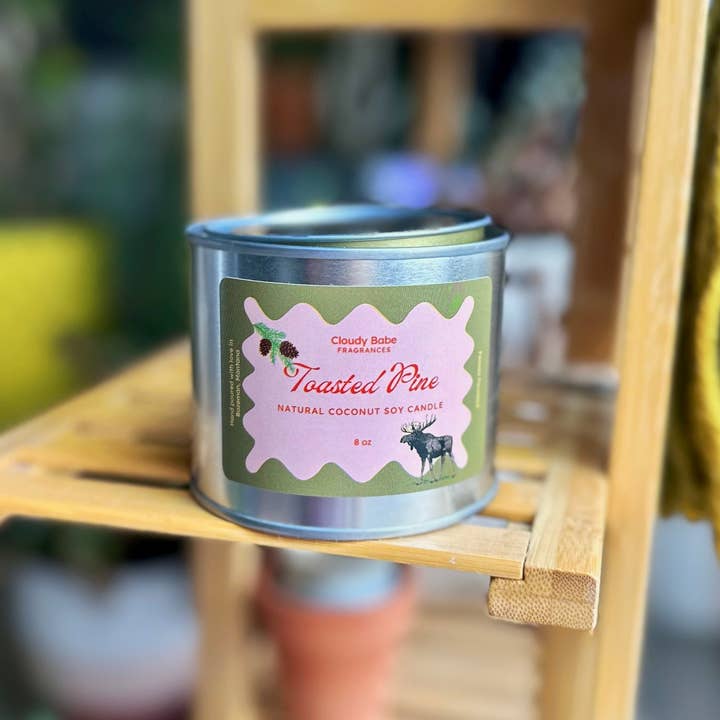 Cloudy Babe - Wholesale Jar/Filled Candle - Toasted Pine Candle 2