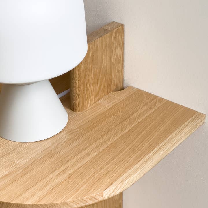 Reine Mère - Wholesale Side table - Morphée - Oak bedside shelf (made in France)2