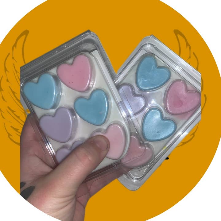 Love heart clamshells for wholesale by HavensScents