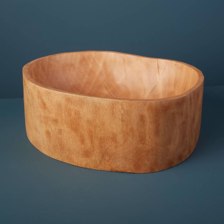 Cuenco de madera de mango Kiln, extra grande para venta al por mayor de Be Home