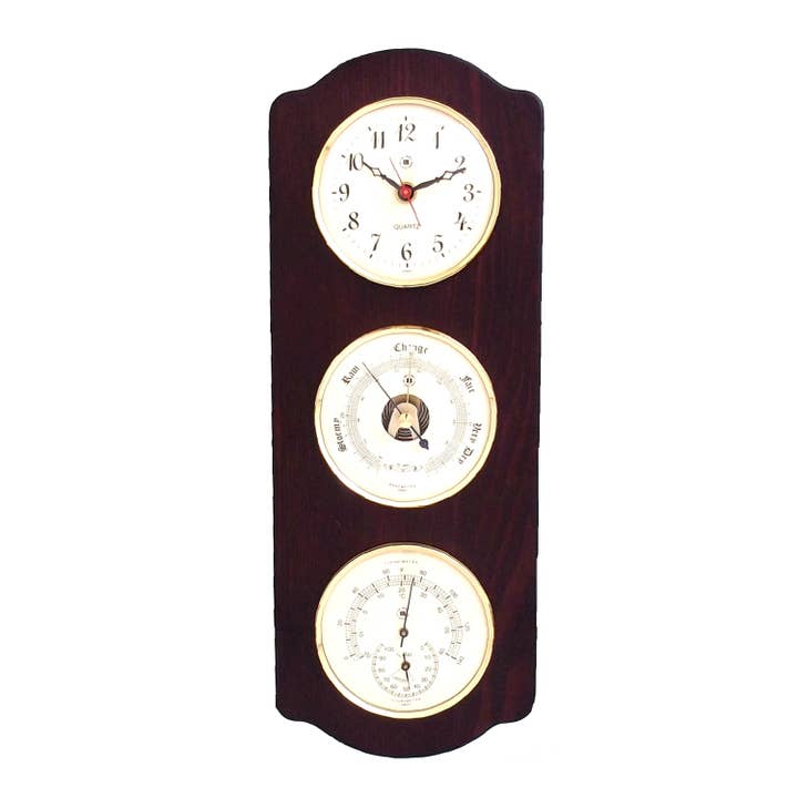 BeyBerk International – wholesale Väggklocka – Kvarts klocka, barometer och termometer med hygrometer5