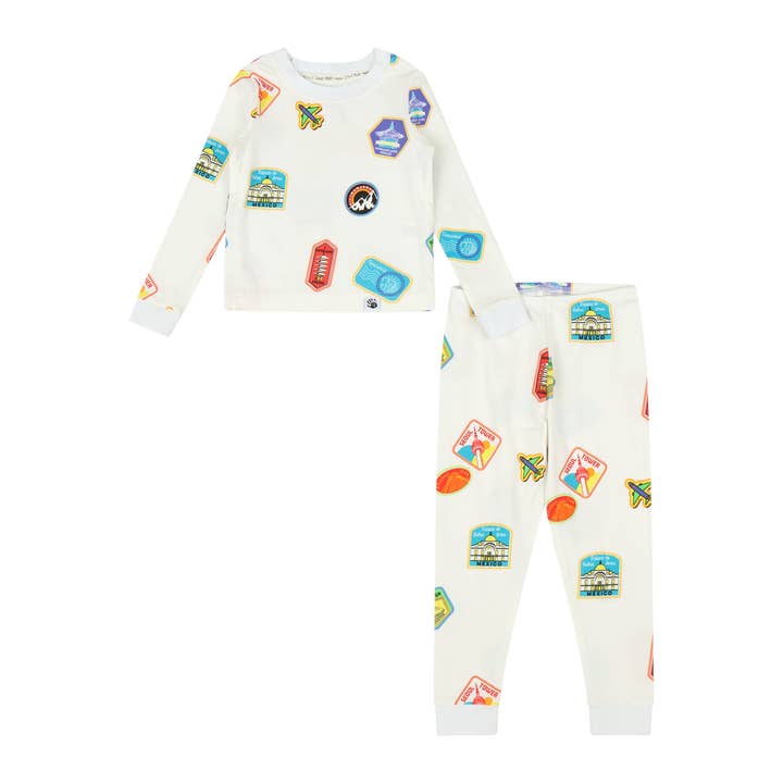 Paspoortstempel Kinderspeelset – Reisinspirerende Matchende Outfit voor wholesale door Mixed Up Clothing