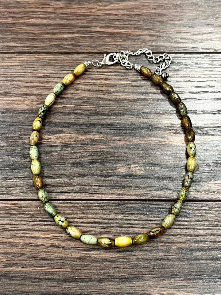 739641, Handmade 15" Turquoise Necklace for wholesale by ISAC Trading Inc