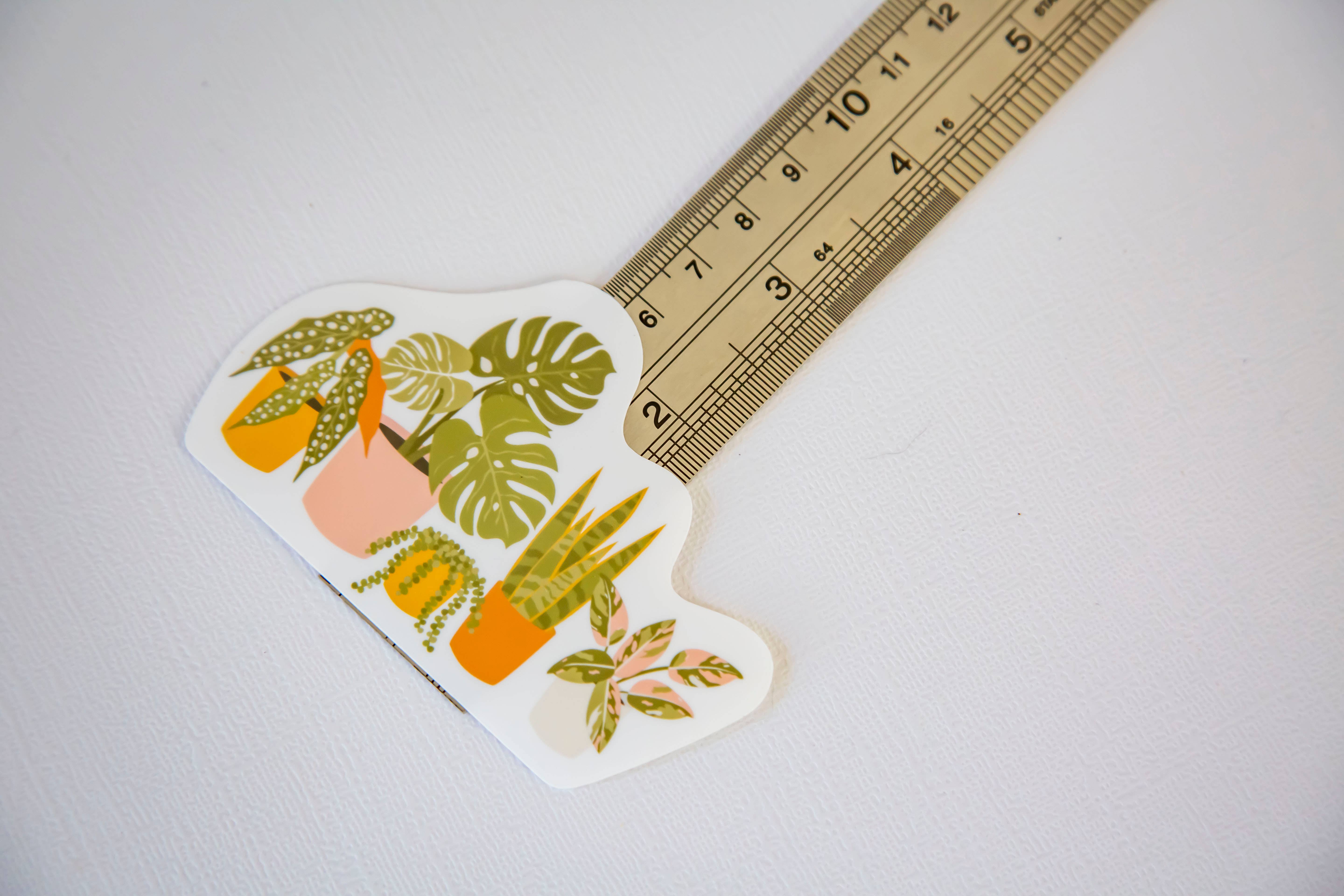 Emily Ervin Design Co. - Wholesale Sticker - Plant Lineup - Laminated Vinyl Phone / Laptop Sticker2