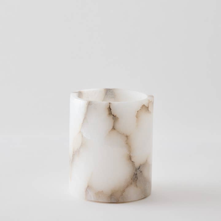 Tell Me More - Wholesale Candle Holder - Alabaster candle holder