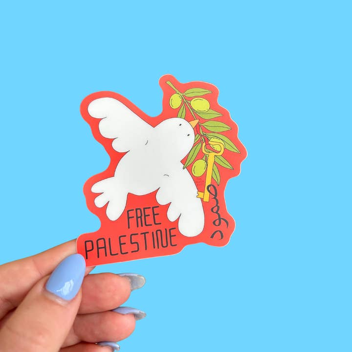 The Peach Fuzz - Wholesale Sticker - Free Palestine Sticker3