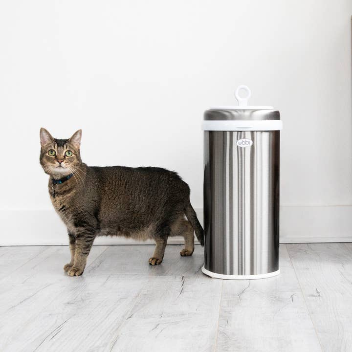 Ubbi - Wholesale Pet Poop Bag Dispenser - Chrome Pet Waste Pail