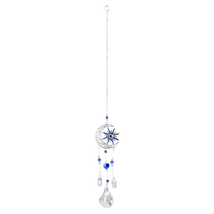 Benjamin International - Wholesale Suncatcher - SUN & MOON EVIL EYE SUNCATCHER