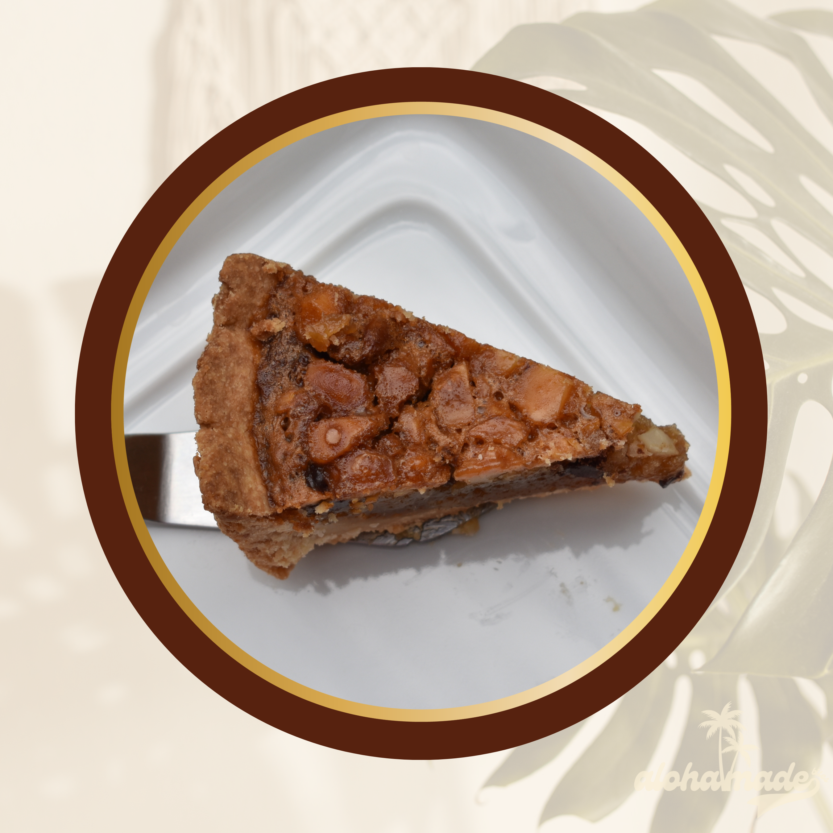 AlohaMade Bites - Wholesale Pie - Hawaiian O.G. Vanilla Macadamia Nut Pie - Made In Hawaii6