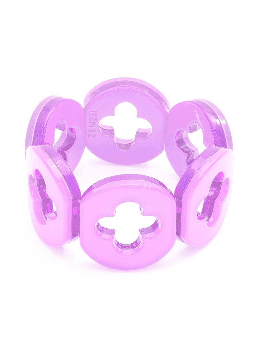 ZENZII Jewelry - Wholesale Beaded Bracelet - Resin Clover Bracelet18