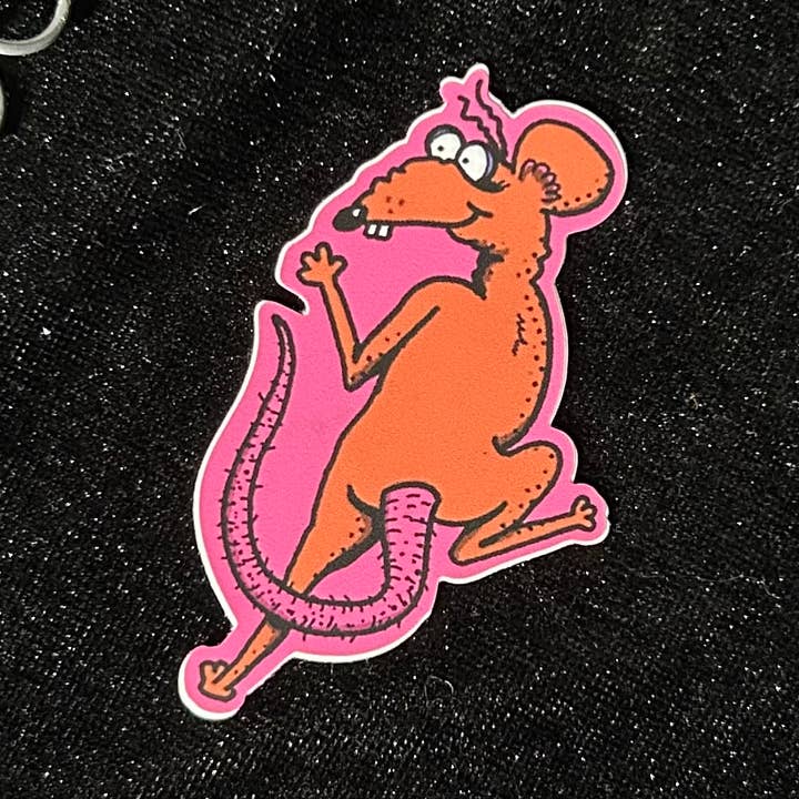 Rat Flash 3" Sticker for wholesale by LambRot Art