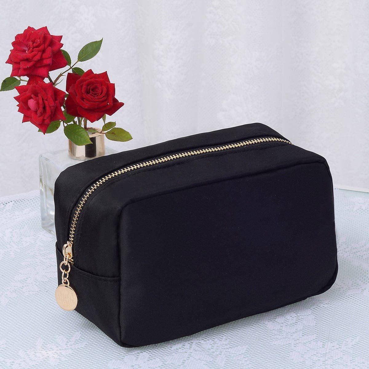 MiMi Wholesale - Wholesale Makeup/Cosmetic Bag - HM1012 Emma Round Zippered Nylon Cosmetic Pouch Bag21