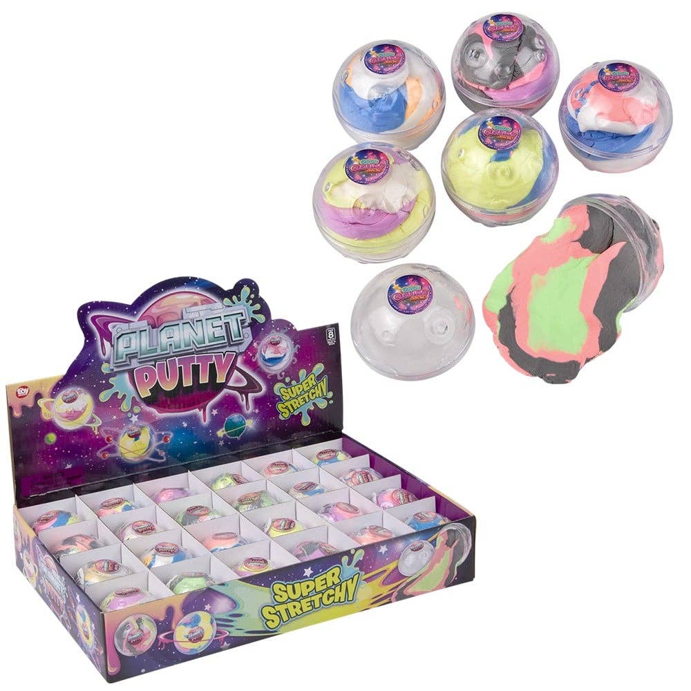 La Luna Bella - Toys – wholesale Klassisk leksak - Barn – 2" Planet Stretch Putty Orb 24 st - LLB Toys0