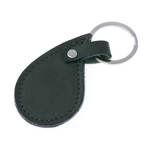 Chaveiro elegante e simples de couro (verde musgo) por atacado de Ziinah - vizible with style