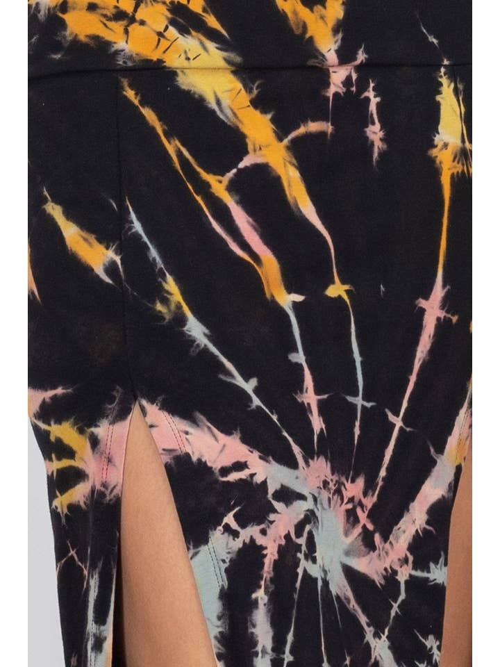 Lakhays Collection Inc. - Wholesale Skirt - Women's - Double Slit Tie-Dye Maxi Skirt
