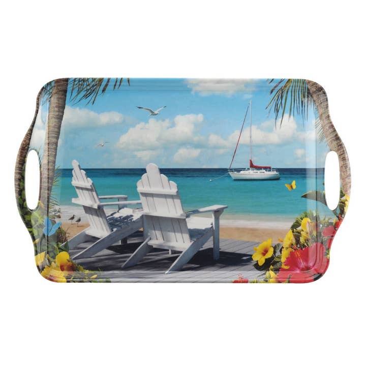 Pimpernel In The Sunshine Melamine Large Handled Tray for wholesale by Portmeirion, Spode, Pimpernel, Nacthmann, Wrendale Designs