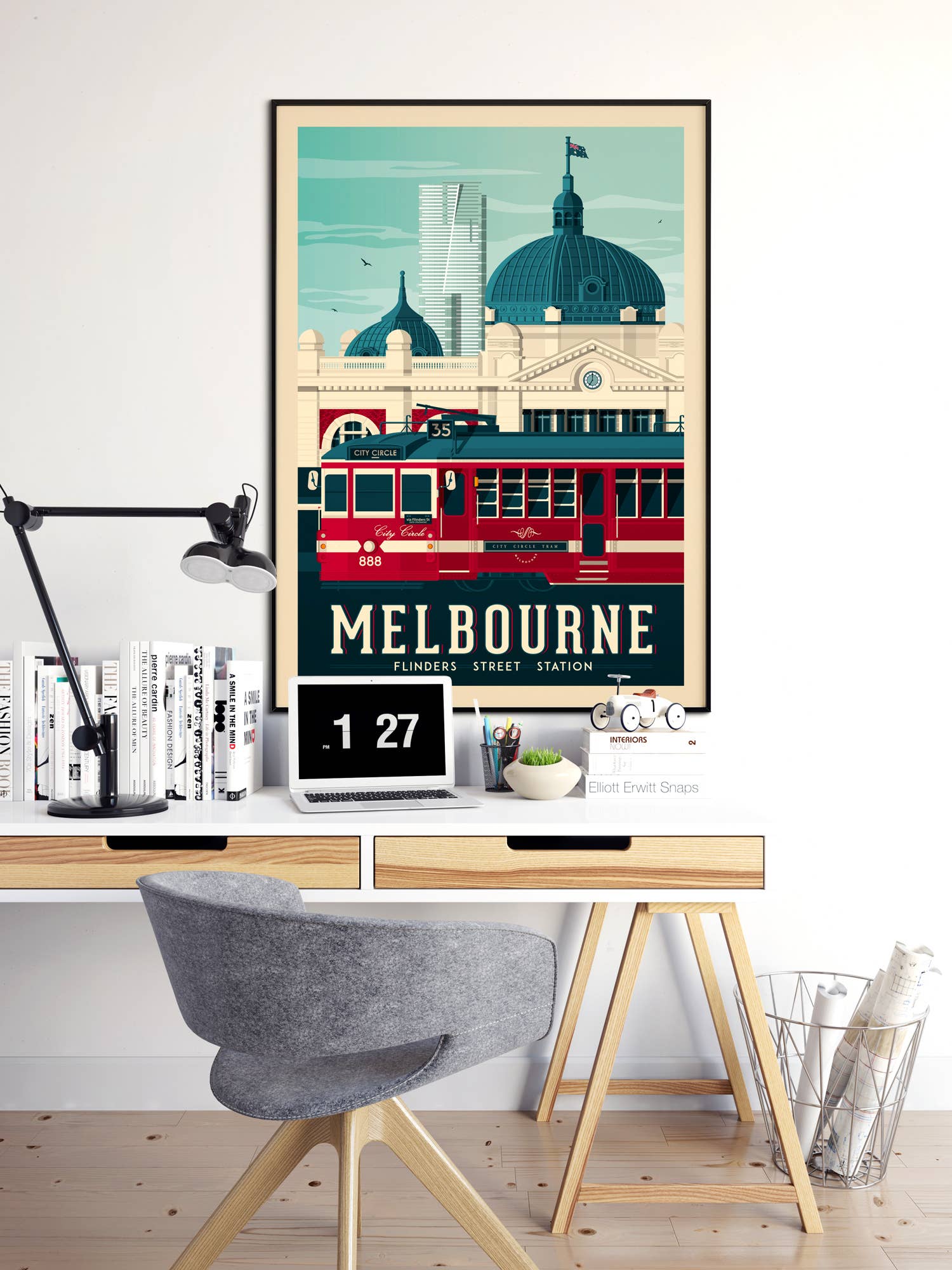 Olahoop Travel Posters - Wholesale Poster - Melbourne Flinders Street Station - Australia travel poster6